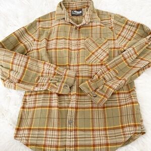 Mountain Khakis Plaid Shirt in Olive and Brown